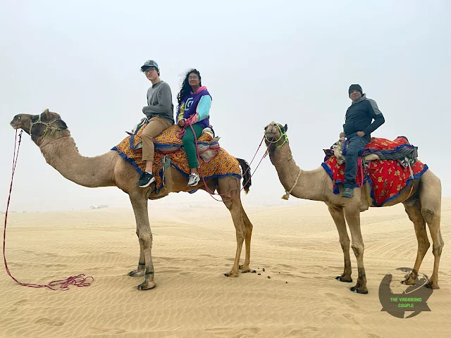 Sunrise Camel Safari at Sam Sand Dunes of Thar Desert, Jaisalmer, Rajasthan, India