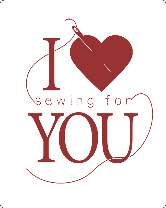 I Heart [Sewing for] You -- free printable in multiple sizes and colors | The Inspired Wren