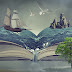 Sea on Book Photoshop Fantasy