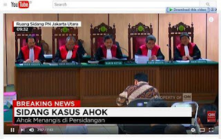 Isi Lengkap Nota Keberatan Ahok Bikin Merinding dan Tangis