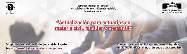 Curso de actualización para actuarios en el Poder Judicial