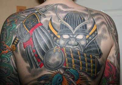 Japanese Tattoo Design on Back Body Man