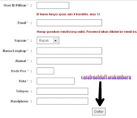 cara daftar akun kliksaya