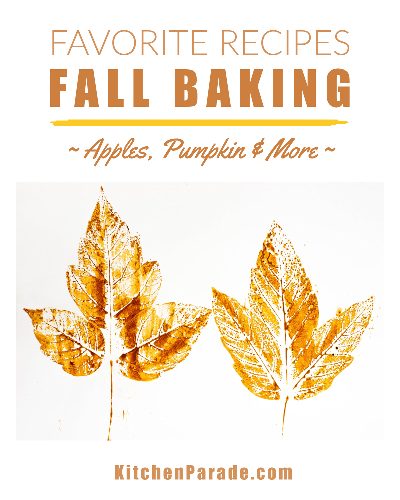 Fall Baking, another recipe collection ♥ KitchenParade.com. Favorite recipes for autumn, quick breads, cakes, cookies, muffins, cornbread and more.