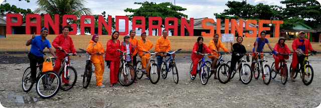 Awan mendung memang berpengaruh bergelanyut diatas Pangandaran Jawa Barat Sepedaan Tenggok Keramahan Warga Pangandaran