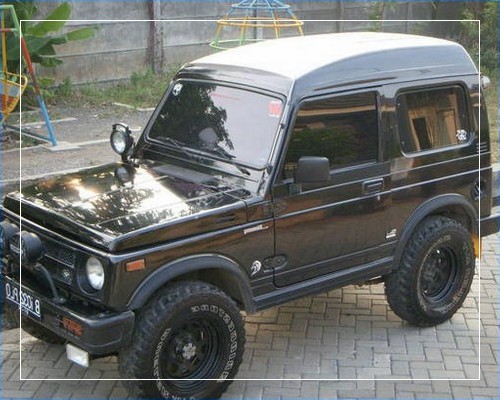 Modifikasi mobil  katana terbaru ceper jimny 4x4 tahun 1989 