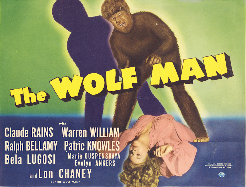 Wolfman Movie Poster. The Wolfman 1941 movie poster