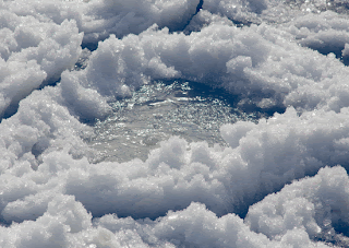 Ice Floes On Lake Michigan