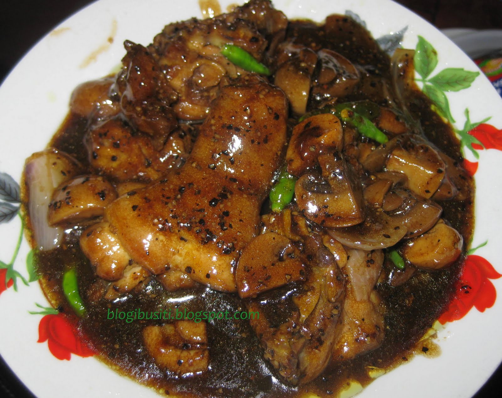 Blog Ibu Siti: Ayam Masak Black Pepper