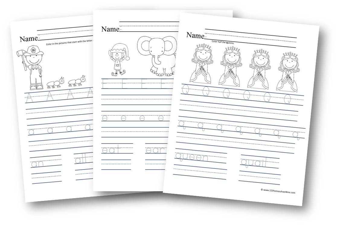 free alphabet worksheets for handwriting practice
