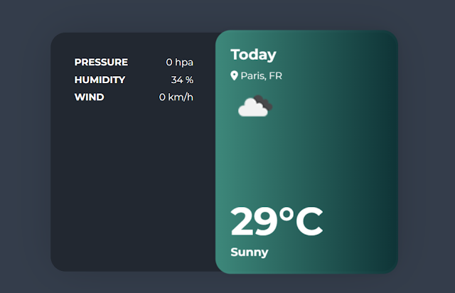 Live Weather Update With JavaScript