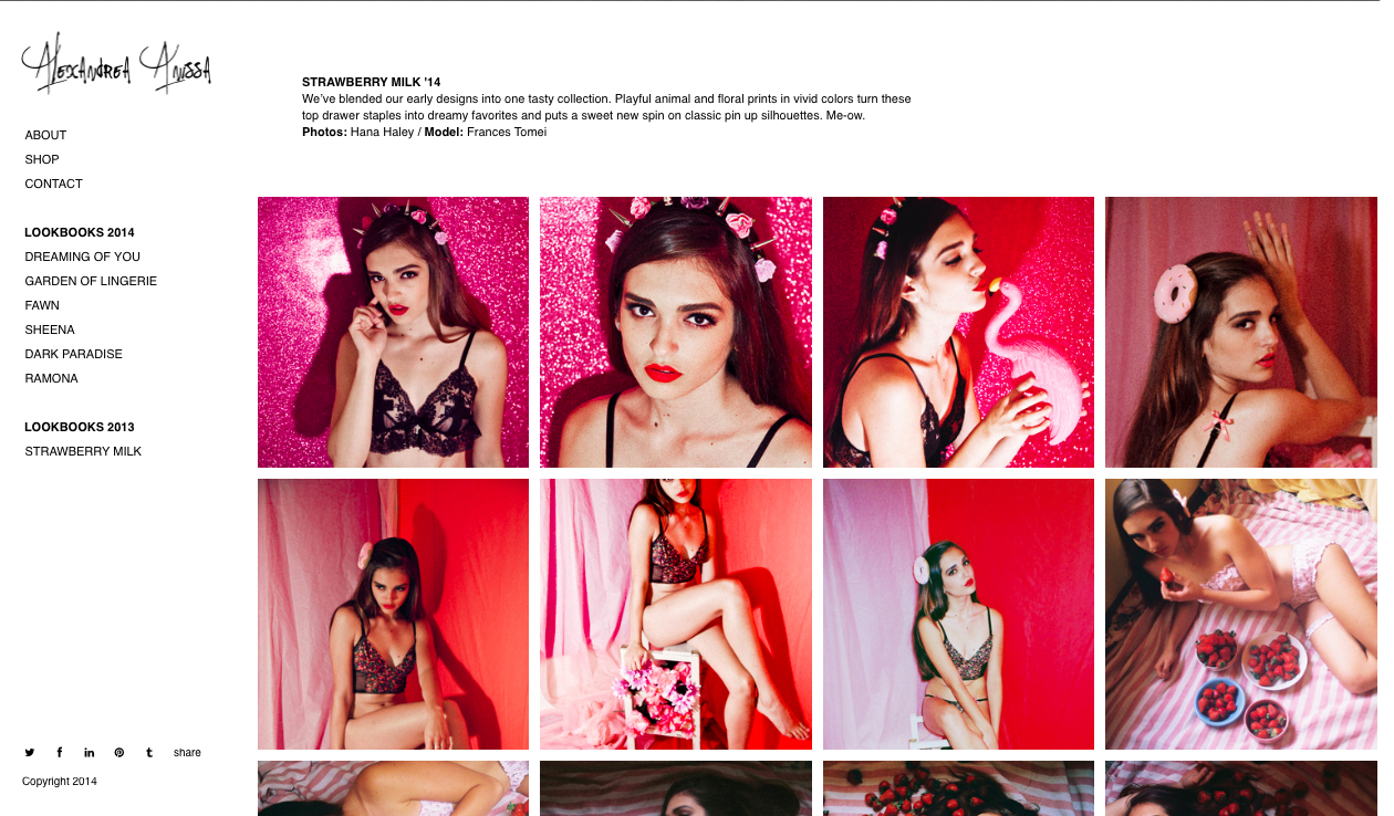 Alexandrea Anissa Strawberry Milk Lookbook