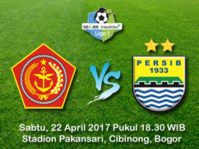 Liga 1: PS TNI VS Persib di Stadion Pakansari, 22 April 2017