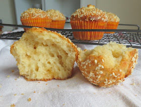 Small Batch Honey, Tahini & Sesame Muffins