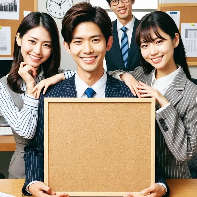Business,Asians,Message Board,AI Image, Free Stock Photo016
