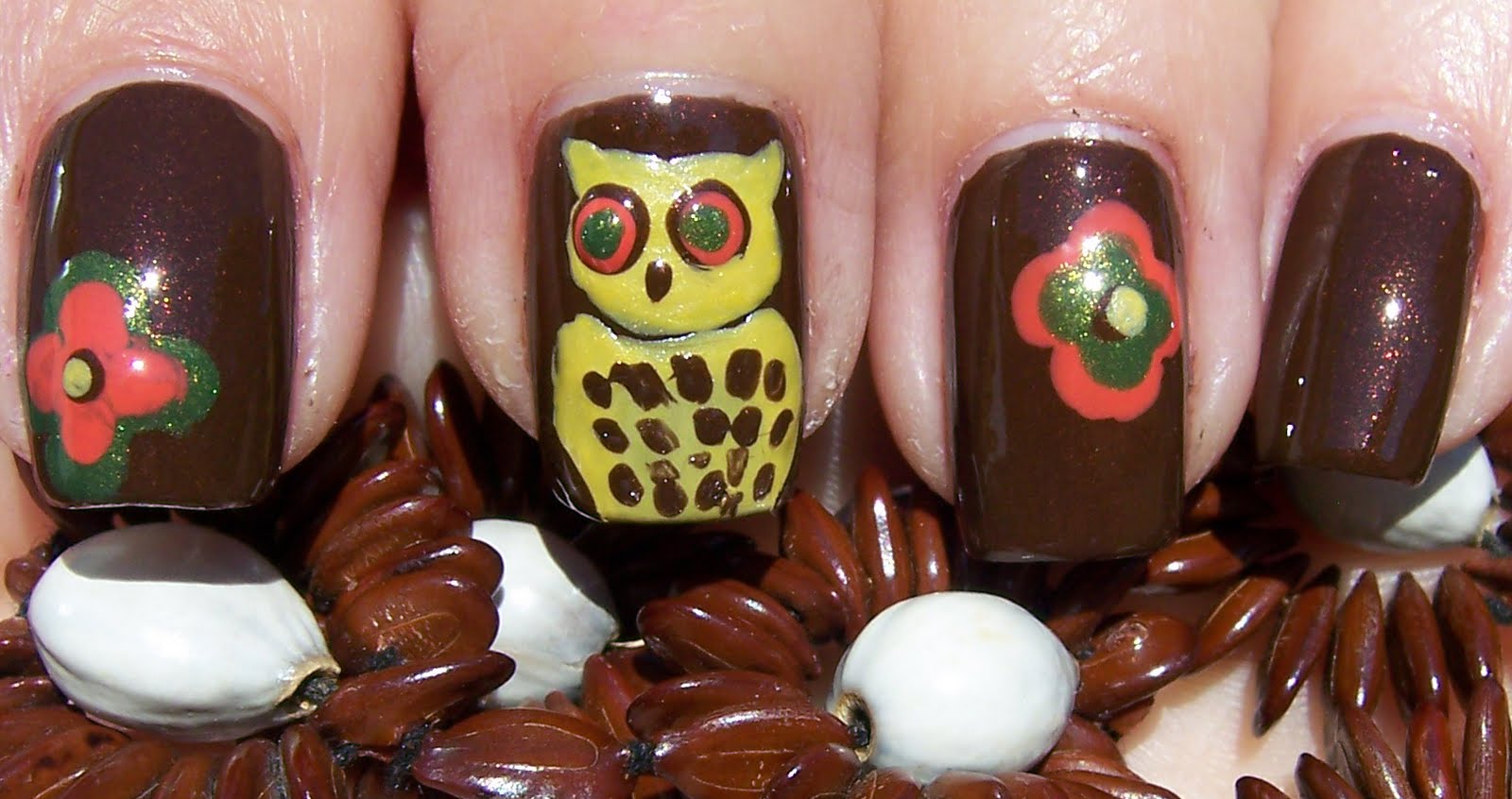 Iceomatic's Nails: 1970's Owl Nails