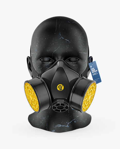 Download Face Mask with Valve Mockup