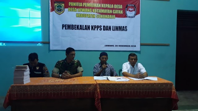 SOSIALISASI TUGAS KPPS DAN LINMAS DALAM PILKADES DIGELAR DI DESA LUWANG KEC. GATAK