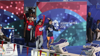 Renang Putri Pecahkan Rekor Nasional Tembus 4 Besar Asian Games 2018