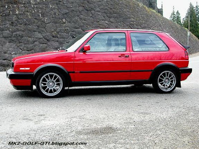 MK2 GOLF GTI with 4 type of wheels
