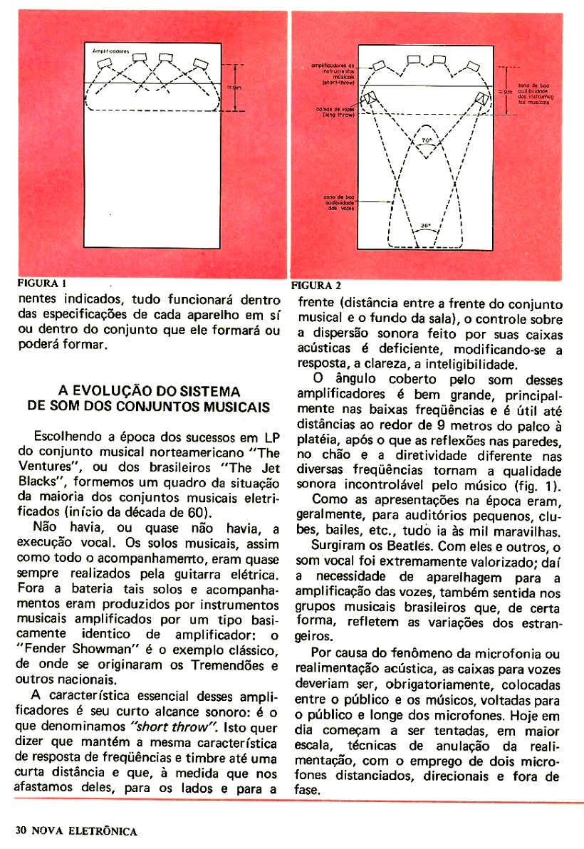 NOVA ELETRÔNICA n.1 fevereiro 1977   ÁUDIO e SONS DIFERENTES NOS CONJUNTOS MUSICAIS