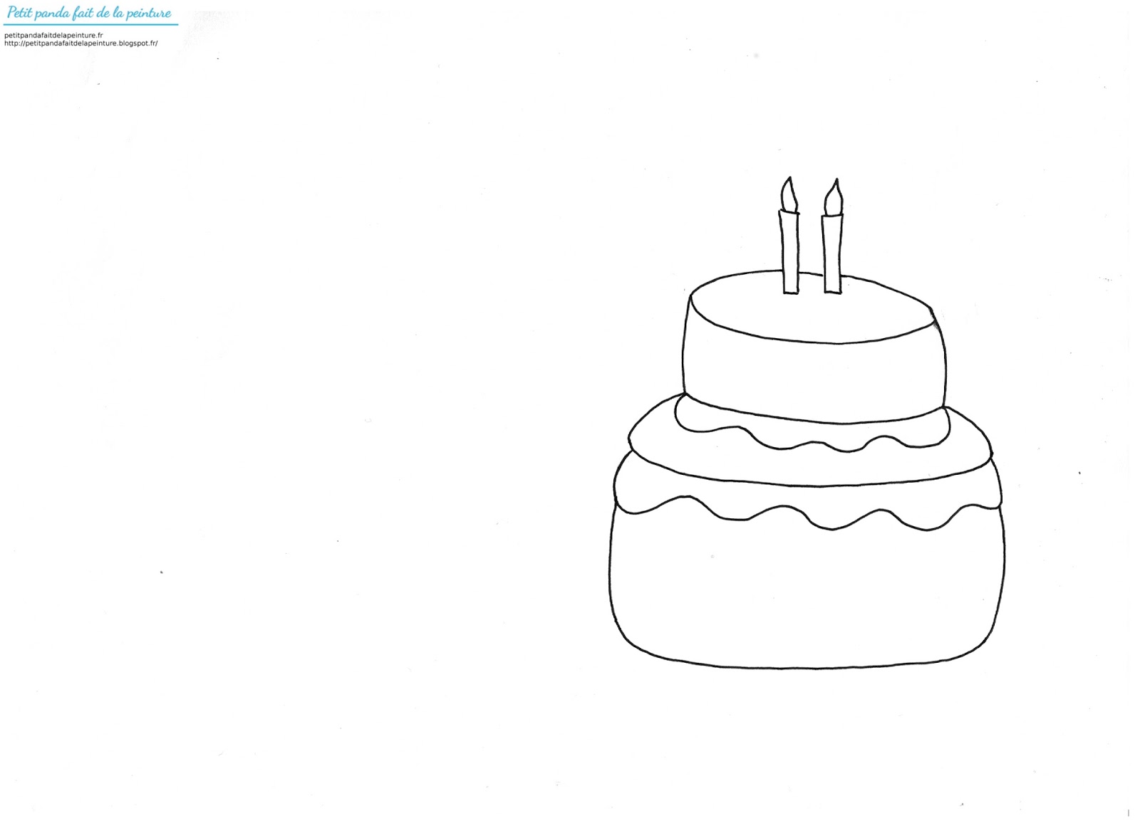 dessin g¢teau d anniversaire 2 ans dessin g¢teau   imprimer dessin g¢teau d anniversaire