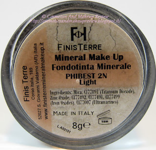 FinisTerre Mineral Makeup - Fondotinta Phibest 2N Light back