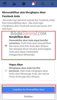 Menghapus Akun Facebook Sementara Melalui HP Cara Menghapus Akun Facebook Sementara Melalui HP dengan Mudah