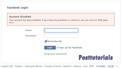 How to open facebook disabled account