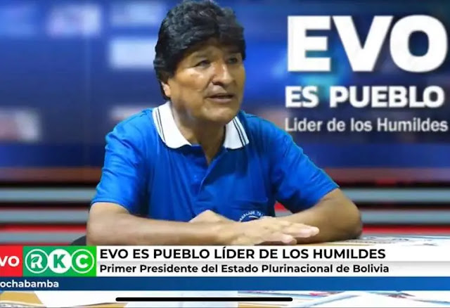 Evo Morales confesses that before they paid him first-class tickets and now they send him private planes.