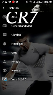 BBM Mod Cristiano Ronaldo Full DP Transparant v3.2.0.6 Apk Terbaru