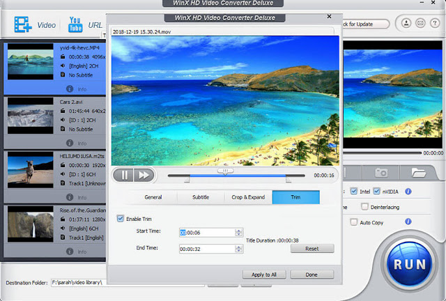 WinX HD Video Converter Deluxe 5.16