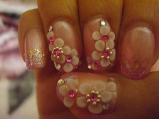 Japanese Nail Art Designs, 3D Nail Art, Flower Nail Art Designs