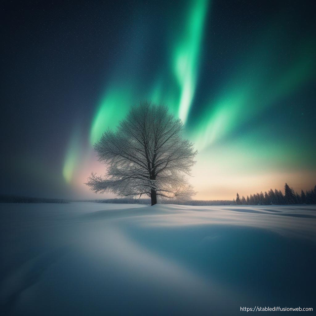 Aurora Boreal arbol navidad wallpaper