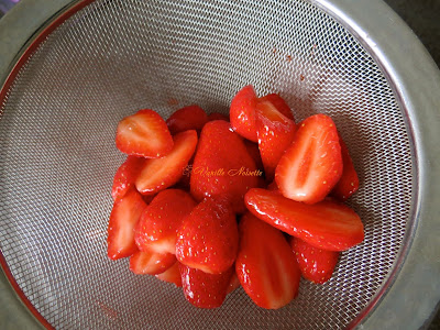 LE FRAISIER DE YANN COUVREUR fraises égouttées 