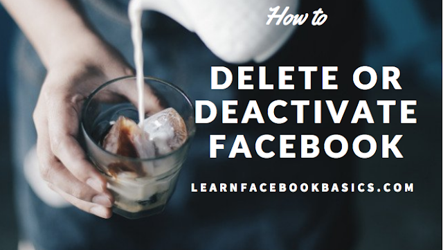 How do you delete or deactivate your Facebook account temporarily?