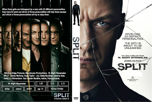 Split DVD Poster, Split Blu-Ray Poster