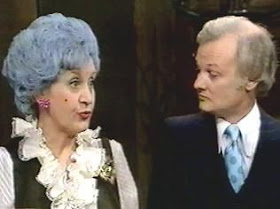 Mollie Sugden and John Inman