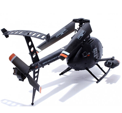 FX070C 2.4G 4CH 6-Axis Gyro Flybarless MD500 Scale RC Helicopter