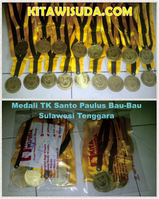 Medali Bahan Kuningan TK Santo Paulus Sulteng