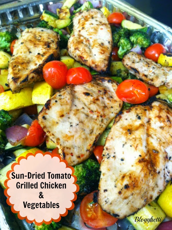 SunDried Tomato Grilled Chicken and Vegetables