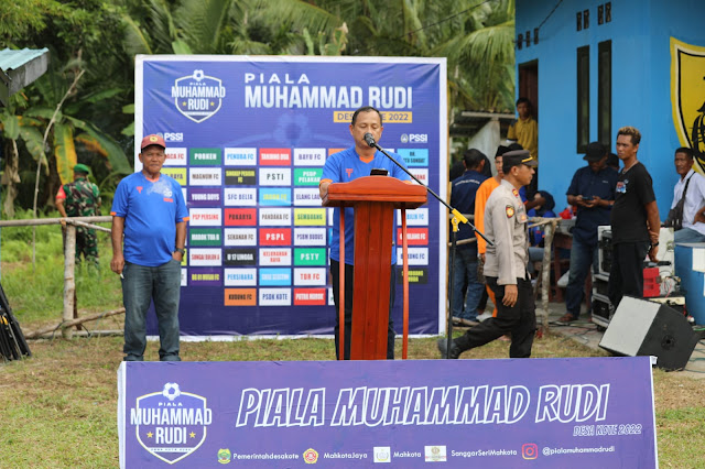 Wakili Muhammad Rudi, Tabarani Membuka Turnamen Sepak Bola Piala Muhammad Rudi Desa Kote 2022