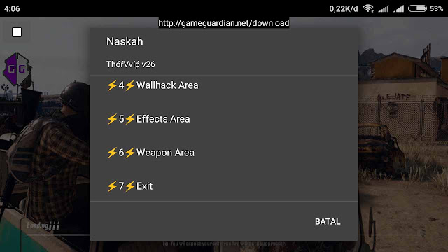 Cara Cheat PUBG Android