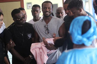 Paul Okoye Christens baby at Hearts of Gold Hospice (photos)