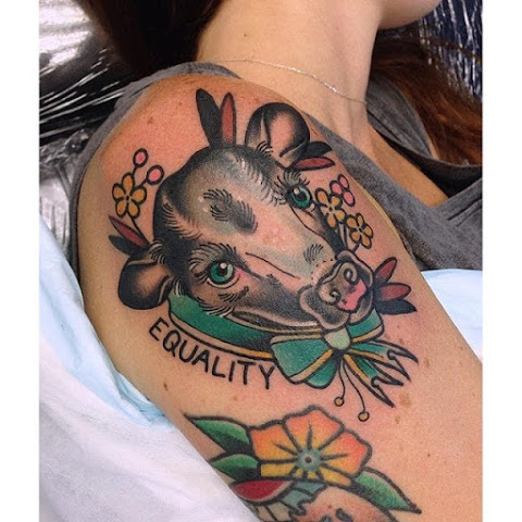 Friends Not Food: Cool Vegan Tattoos by Avalon Westcott