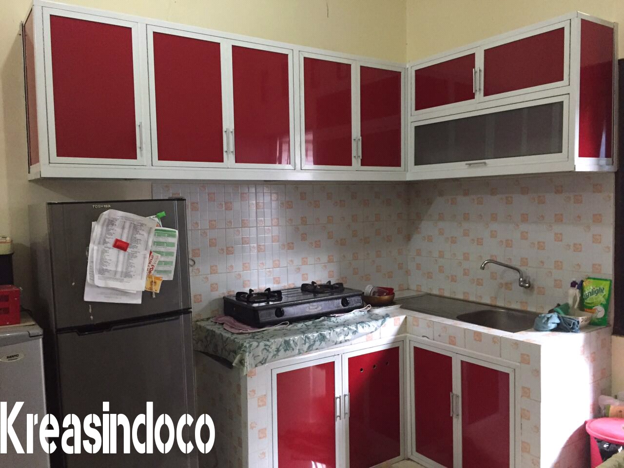 Pemasangan Kitchen Set Aluminium ACP di Perumahan Studio Alam Indah Depok