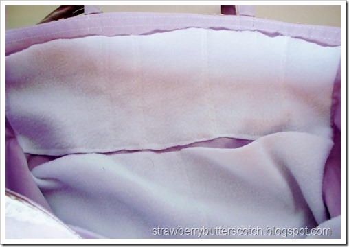 Purple and Lace Bag Upgrade, Adding a New Lining