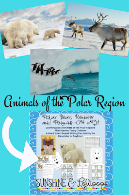 Learning about animals of the Polar Regions always sparks a strong interest in young/er children. This Non-Fiction Report Writing Fun Activity for December or Anytime is fun easy to follow and ignites that motivation to learn!