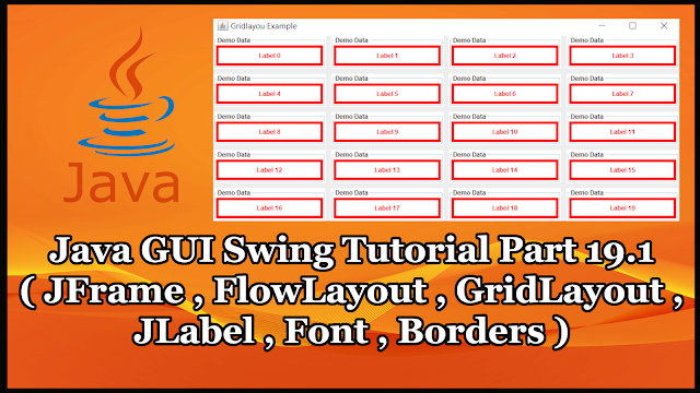 Java GUI Swing Tutorial Part 19.1 | JFrame and JLabel