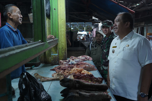 Jelang Hari Raya Idul Fitri, Wabup Bupati Bersama Forkopimda Asahan Laksanakan Sidak Pasar